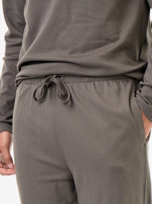 Lange 2-delige pyjamaset met T-shirt en broek - Kiabi Lange 2-delige pyjamaset met T-shirt en broek - Kiabi