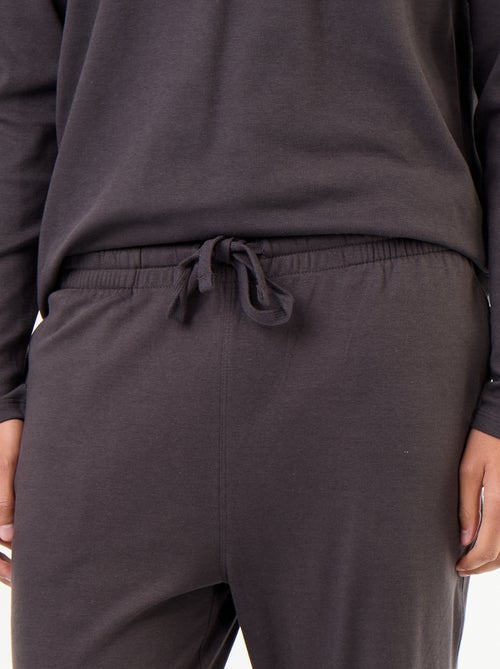 Lange 2-delige pyjamaset met T-shirt en broek - Kiabi Lange 2-delige pyjamaset met T-shirt en broek - Kiabi