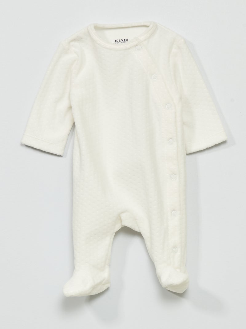 Lange babypyjama WIT - Kiabi