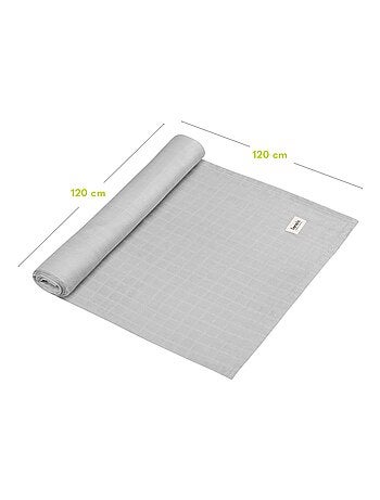 Lange bébé en bambou 120x120 cm - LIONELO - 100% coton - Hypoallergénique