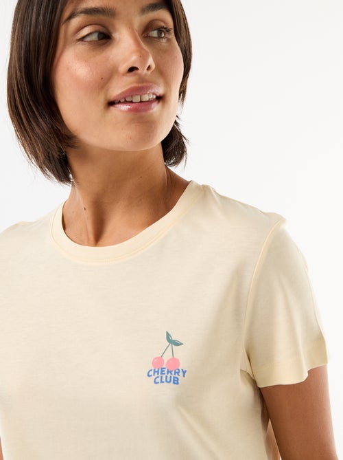 Lange bedrukte pyjama - 2-delig - Kiabi