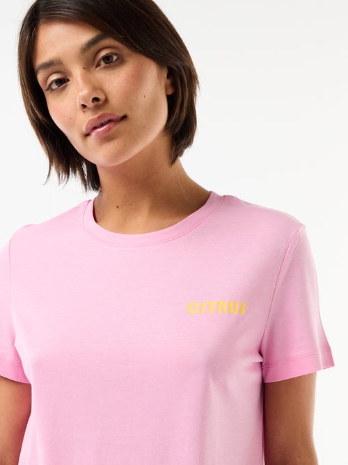 Lange bedrukte pyjama - 2-delig - Kiabi