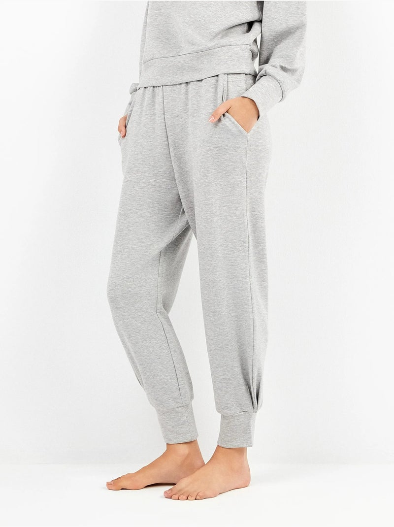 Lange broek double soft touch Grijs - Kiabi