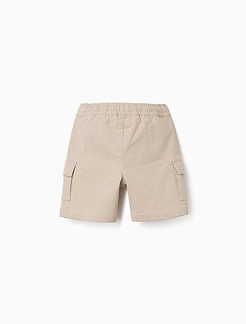 Lange cargoshort van twill met trekkoord