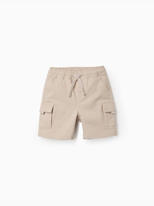 Lange cargoshort van twill met trekkoord - Kiabi Lange cargoshort van twill met trekkoord - Kiabi