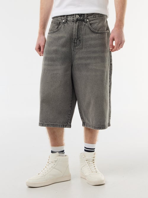 Lange denim bermuda van katoen - Kiabi