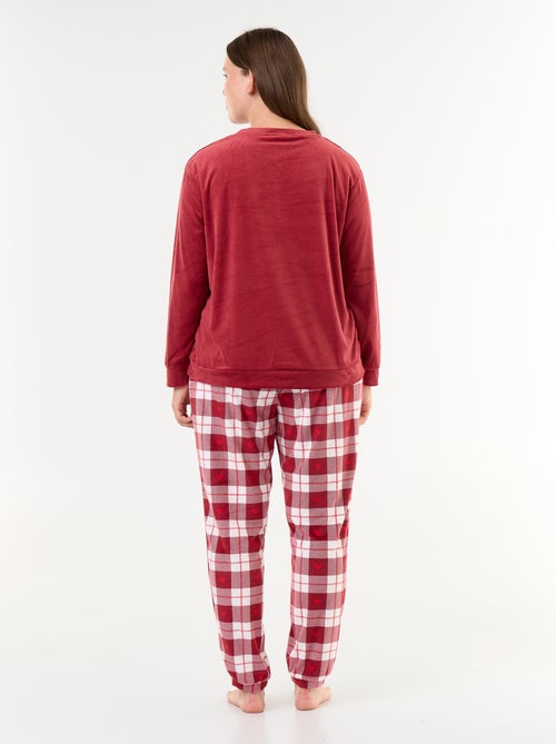 Lange 'Disney' 'Minnie' fleece pyjamaset - 2-delig - Kiabi Lange 'Disney' 'Minnie' fleece pyjamaset - 2-delig - Kiabi