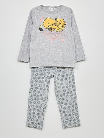 Lange Disney-pyjama met 'De Leeuwenkoning'-print - 2-delig - Kiabi