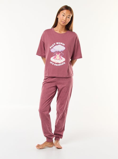 Lange Disney-pyjama met Lotso/Toy Story-print - 2-delig - Kiabi