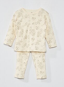bruid schuif Honger Tweedelige baby pyjama's - beige - Kiabi