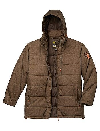 Lange donsjas met afneembare capuchon - ATLAS FOR MEN