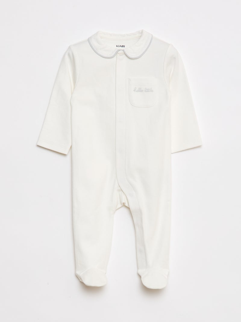 Lange, dunne pyjama Wit - Kiabi