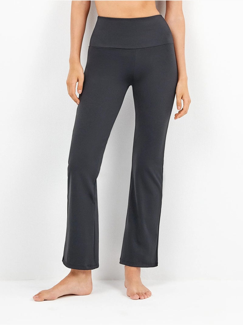 Lange flare leggings Zwart - Kiabi