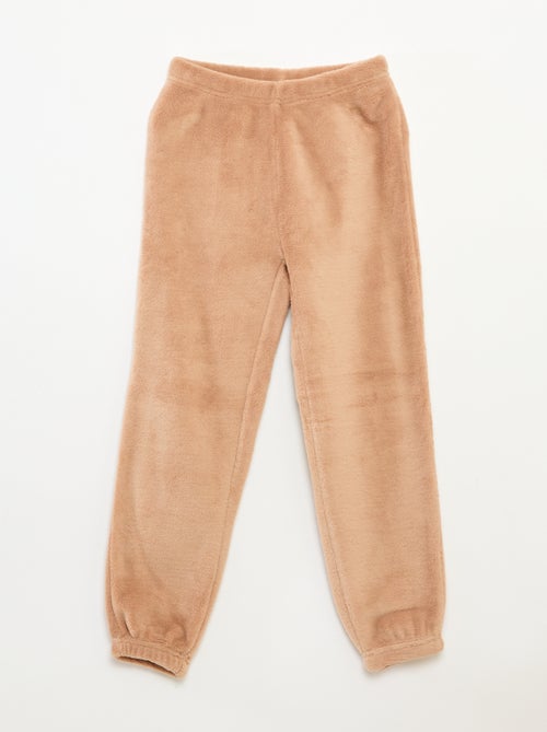 Lange fleece pyjama - Sweater + broek - 2-delig - Kiabi
