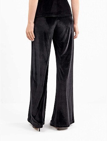 Lange fluwelen stretchbroek met elegant ontwerp