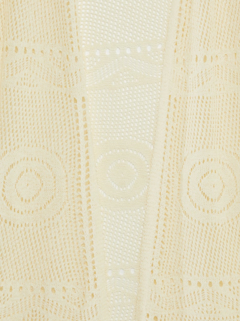 Lange gebreide kimono 'JDY' WIT - Kiabi