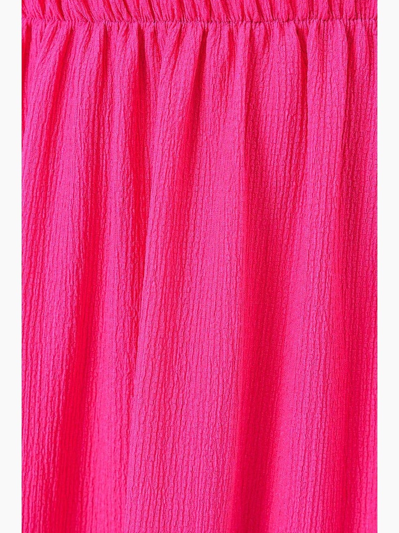 Lange gebreide rok bdart Fluorroze/Solinotes - Kiabi