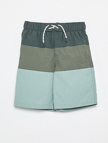 Lange gestreepte zwemshort