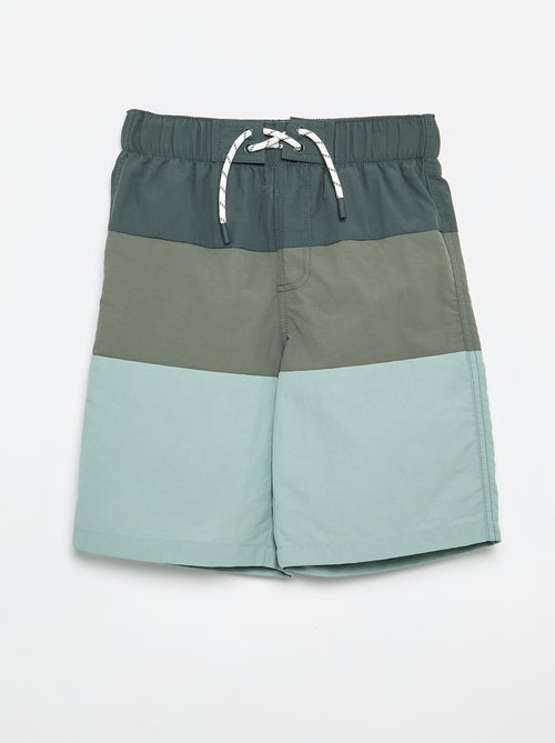 Lange gestreepte zwemshort - Kiabi