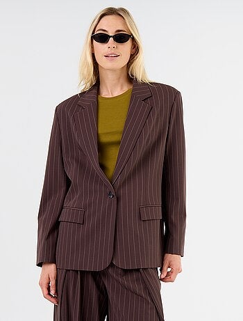 Lange getailleerde blazer