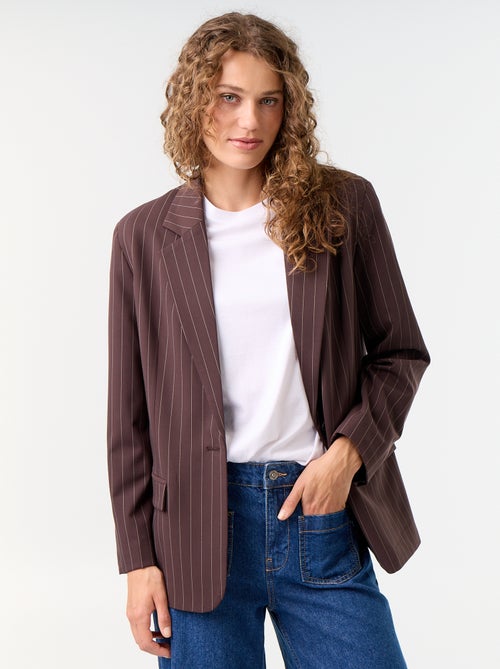 Lange getailleerde blazer - Kiabi Lange getailleerde blazer - Kiabi