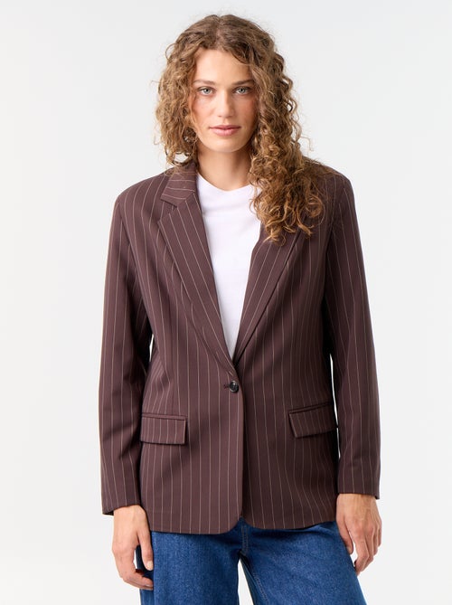Lange getailleerde blazer - Kiabi Lange getailleerde blazer - Kiabi