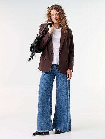 Lange getailleerde blazer