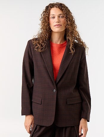 Lange getailleerde blazer