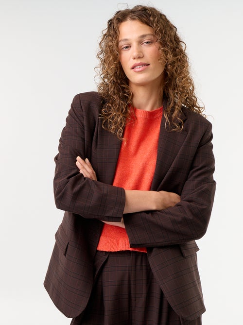 Lange getailleerde blazer - Kiabi Lange getailleerde blazer - Kiabi