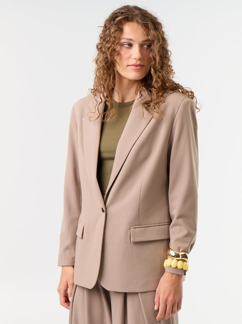 Lange getailleerde blazer - Kiabi Lange getailleerde blazer - Kiabi