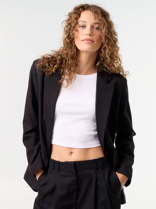 Lange getailleerde blazer - Kiabi Lange getailleerde blazer - Kiabi