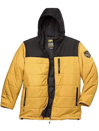 Lange gewatteerde jas met afneembare capuchon Sunny Winter - ATLAS FOR MEN