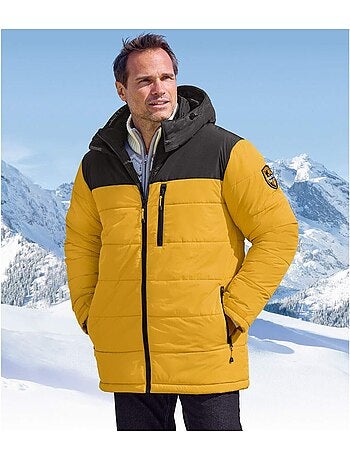 Lange gewatteerde jas met afneembare capuchon Sunny Winter - ATLAS FOR MEN