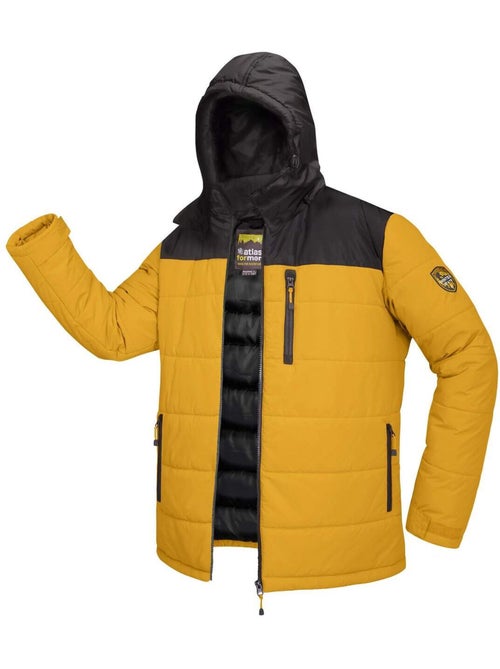 Lange gewatteerde jas met  afneembare capuchon Sunny Winter - ATLAS FOR MEN - Kiabi
