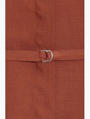 Lange geweven blouse met ceintuur dilvin