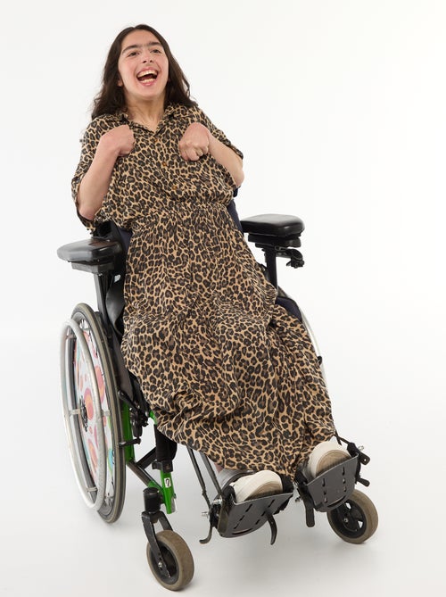 Lange hemdjurk met luipaardprint - So Easy - Kiabi