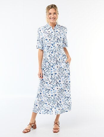 Lange hemdjurk met strikceintuur