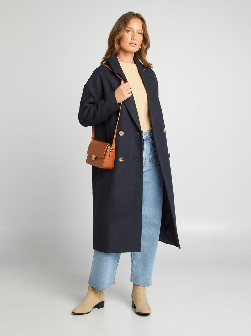 Lange jas BLAUW - Kiabi