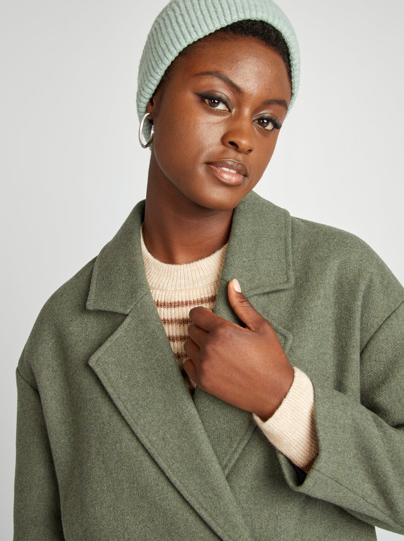 Lange jas GROEN - Kiabi