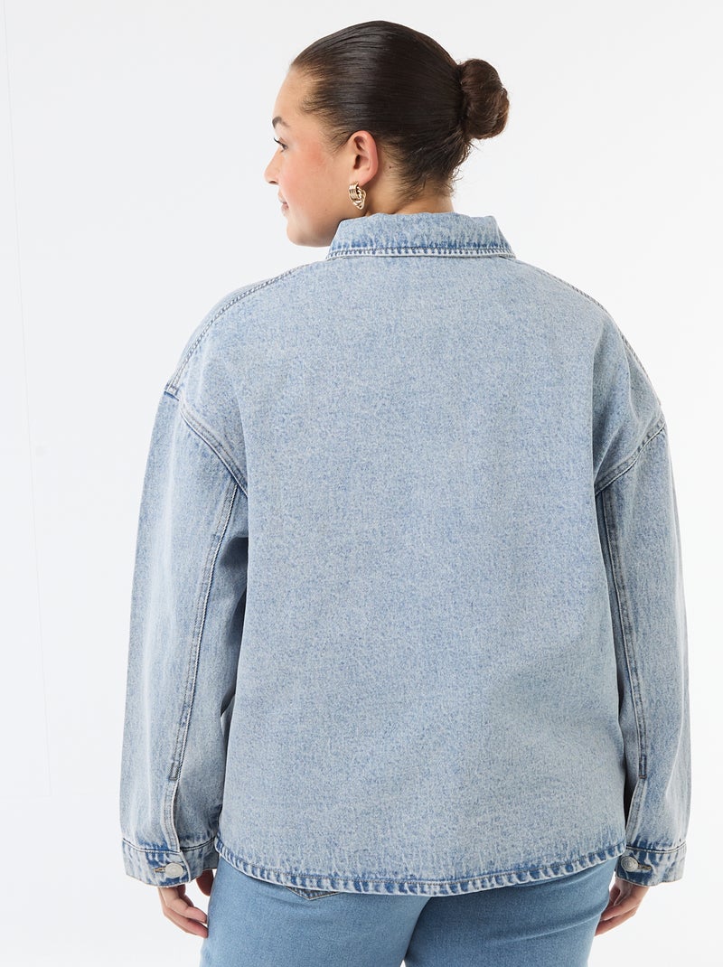 Lange jeansjas Blauw - Kiabi