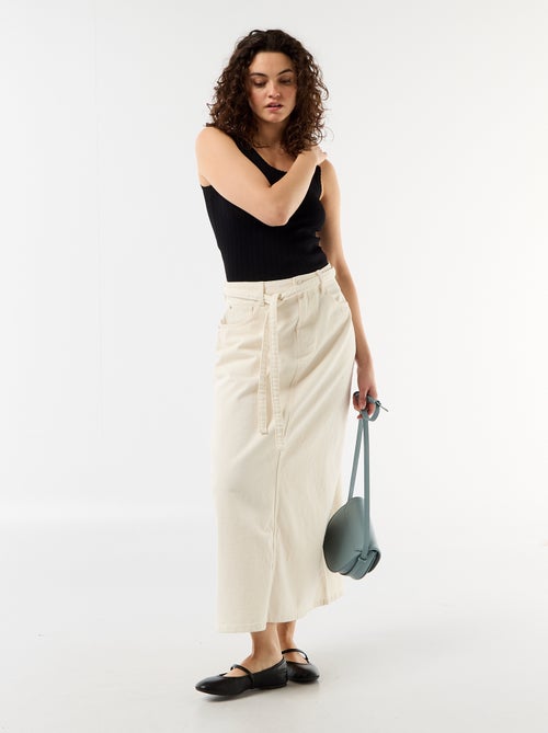 Lange jeansrok - Kiabi