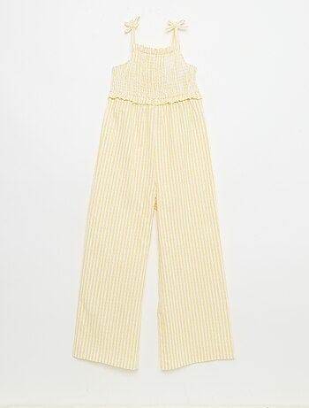 Lange jumpsuit met bandjes