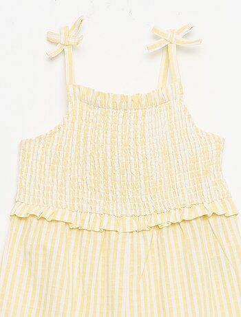 Lange jumpsuit met bandjes