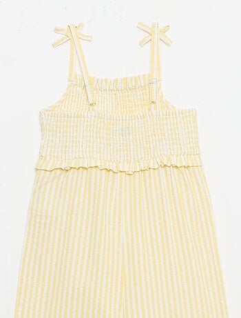 Lange jumpsuit met bandjes