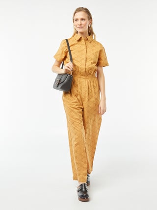 Lange jumpsuit met borduursel