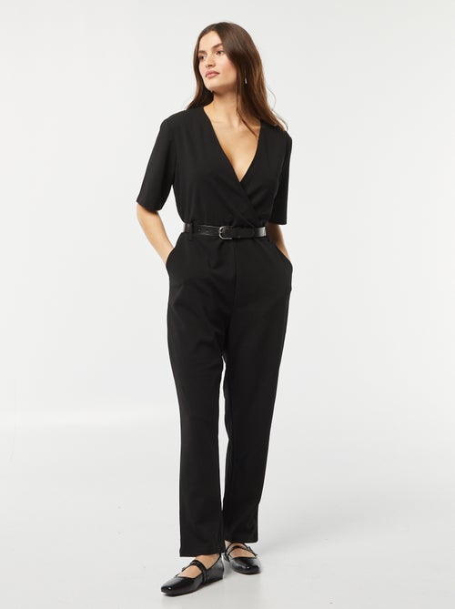 Lange jumpsuit met V-hals 'JDY' - Kiabi