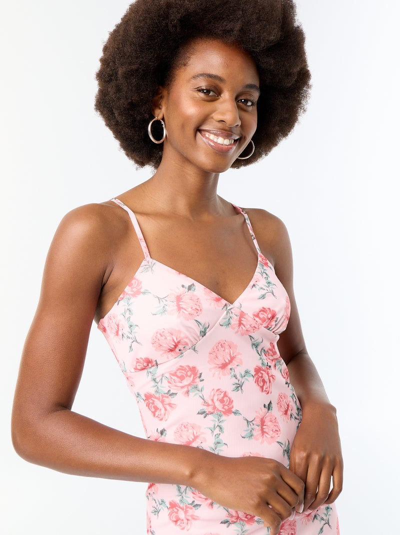 Lange jurk met bloemenprint Rose - Kiabi
