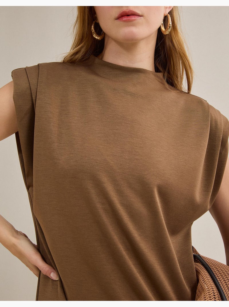 Lange jurk, MO Fashion Beige - Kiabi