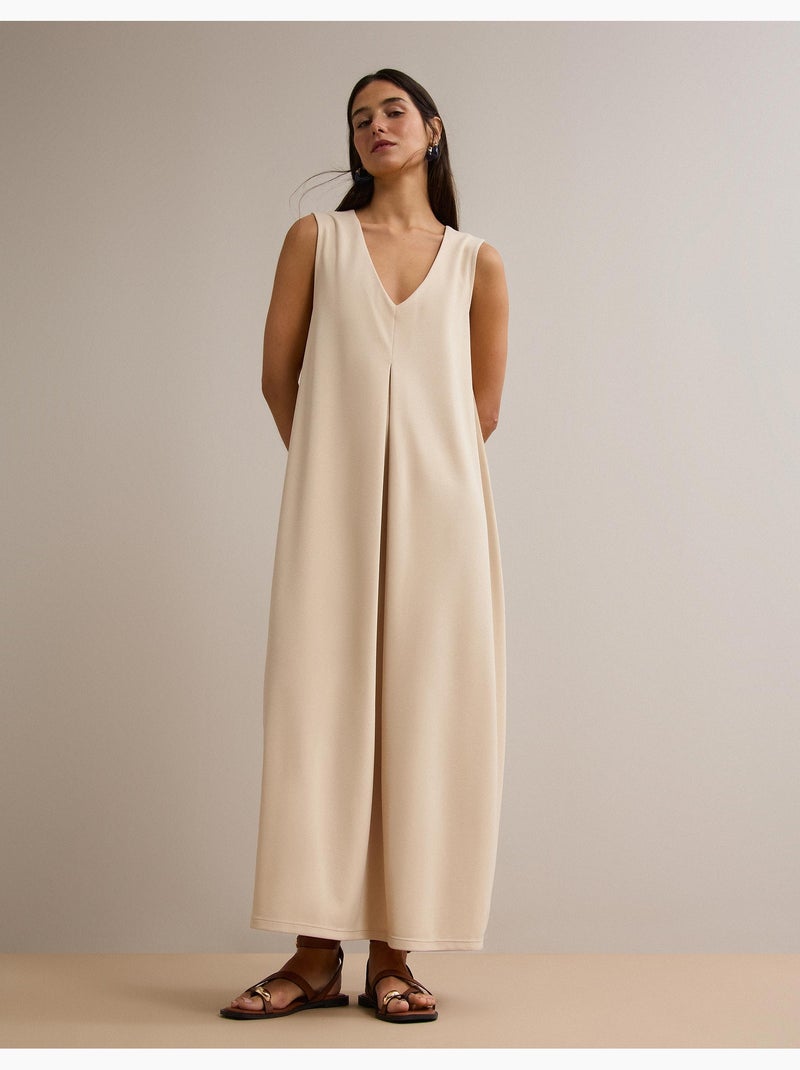 Lange jurk, MO Fashion Ecru - Kiabi