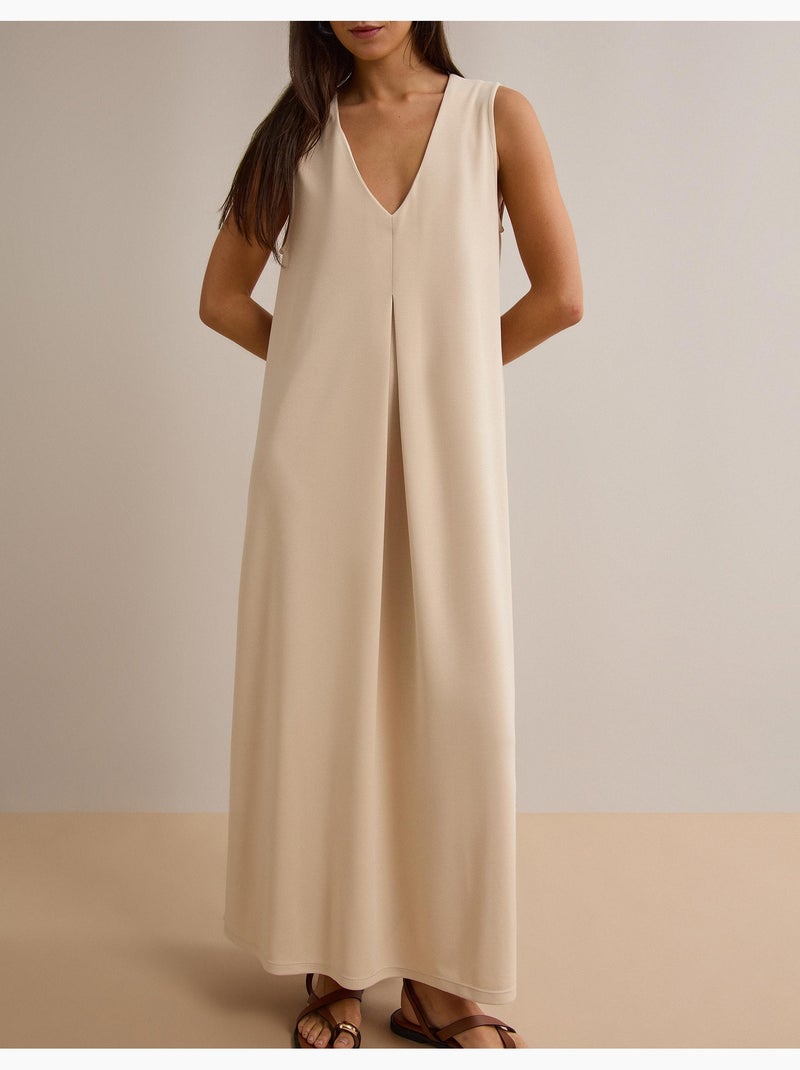 Lange jurk, MO Fashion Ecru - Kiabi